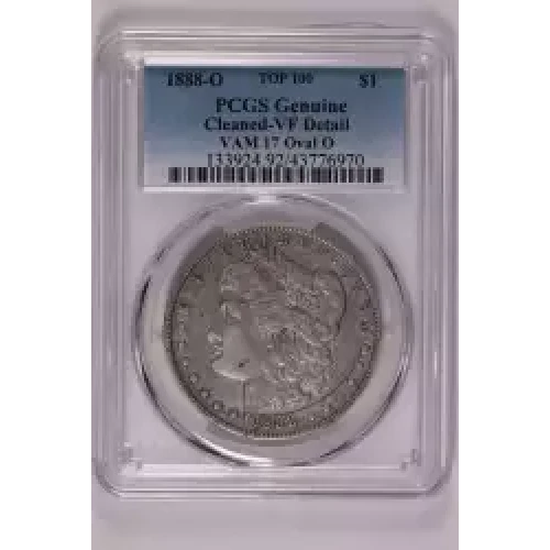 1888-O $1 VAM 17 Oval O