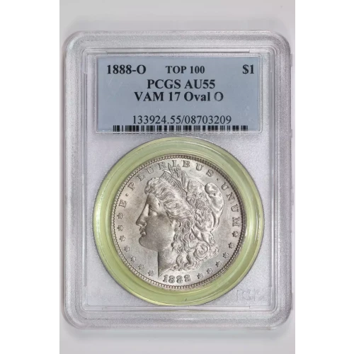 1888-O $1 VAM 17 Oval O TOP 100