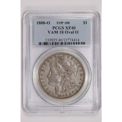 1888-O $1 VAM 18 Oval O TOP 100
