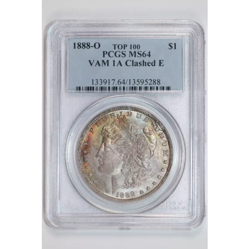 1888-O $1 VAM 1A Clashed E TOP 100