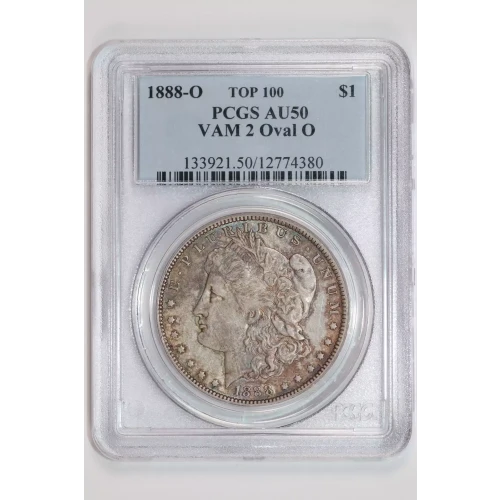 1888-O $1 VAM 2 Oval O TOP 100