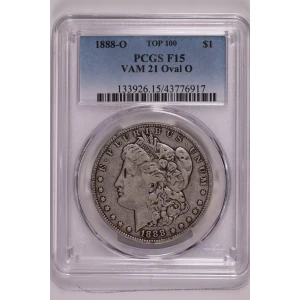 1888-O $1 VAM 21 Oval O