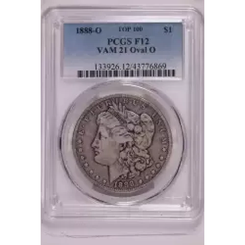 1888-O $1 VAM 21 Oval O