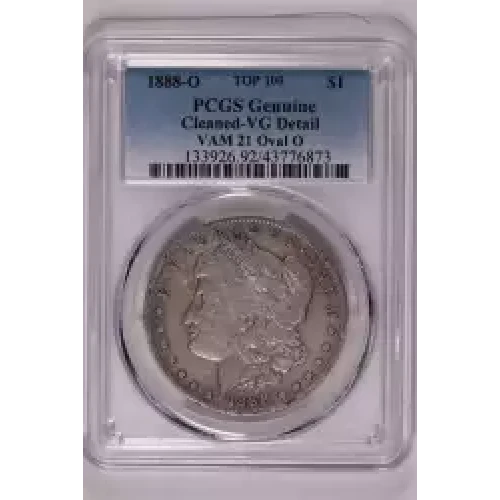 1888-O $1 VAM 21 Oval O