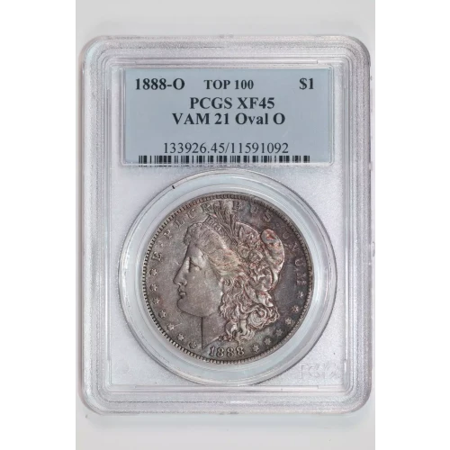 1888-O $1 VAM 21 Oval O TOP 100