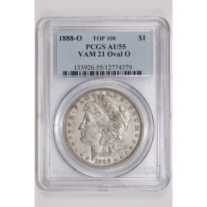 1888-O $1 VAM 21 Oval O TOP 100