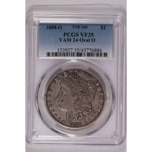 1888-O $1 VAM 24 Oval O