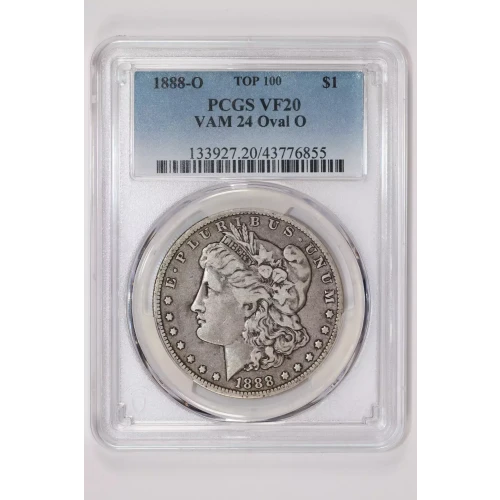 1888-O $1 VAM 24 Oval O TOP 100