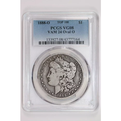 1888-O $1 VAM 24 Oval O TOP 100