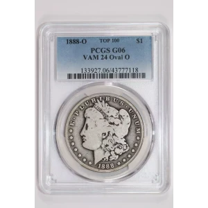 1888-O $1 VAM 24 Oval O TOP 100