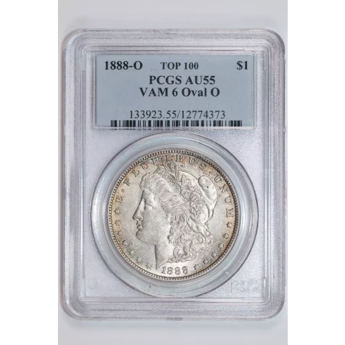1888-O $1 VAM 6 Oval O TOP 100