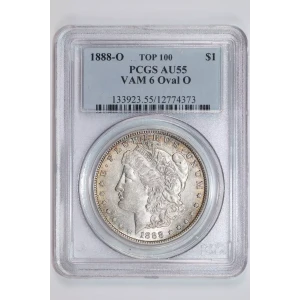 1888-O $1 VAM 6 Oval O TOP 100