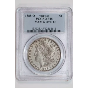 1888-O $1 VAM 6 Oval O TOP 100