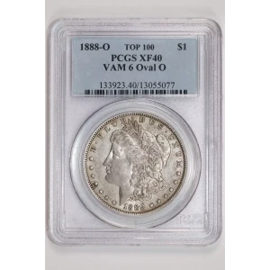 1888-O $1 VAM 6 Oval O TOP 100