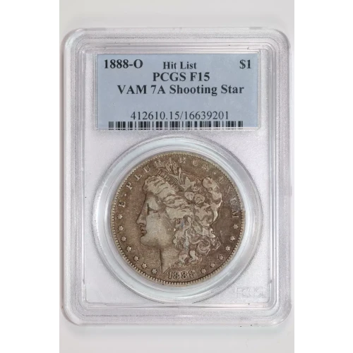 1888-O $1 VAM 7A Shooting Star Hit List