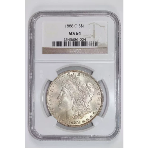 1888-O MORGAN DOLLAR NGC MS64