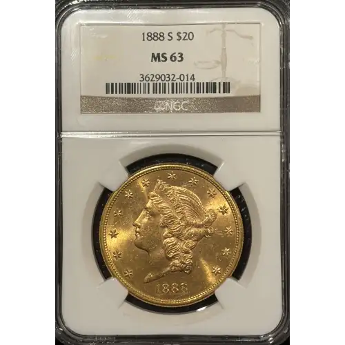 1888-S DOUBLE EAGLE NGC MS63