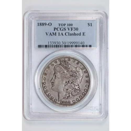 1889-O $1 VAM 1A Clashed E TOP 100