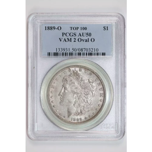 1889-O $1 VAM 2 Oval O TOP 100