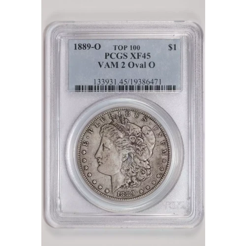 1889-O $1 VAM 2 Oval O TOP 100