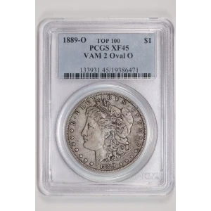 1889-O $1 VAM 2 Oval O TOP 100