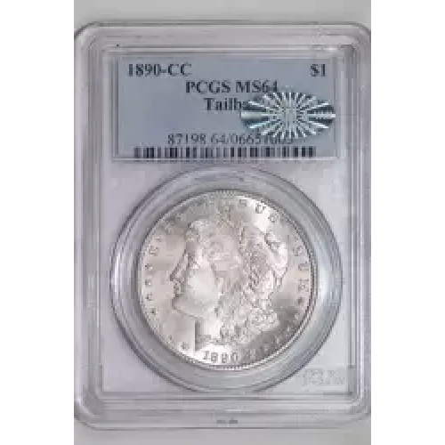 1890-CC $1 Tailbar