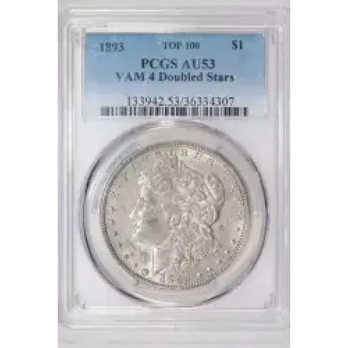 1893 $1 VAM 4 Doubled Stars