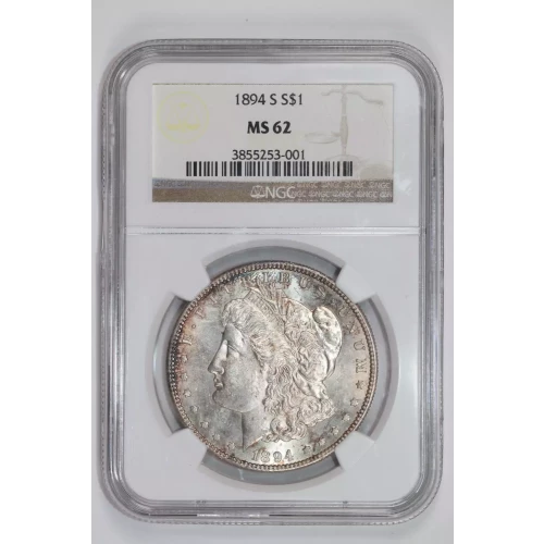 1894-S MORGAN DOLLAR NGC MS62