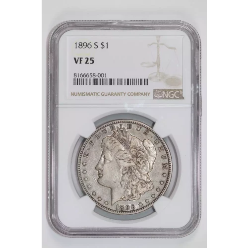 1896-S MORGAN DOLLAR NGC VF25 (2)