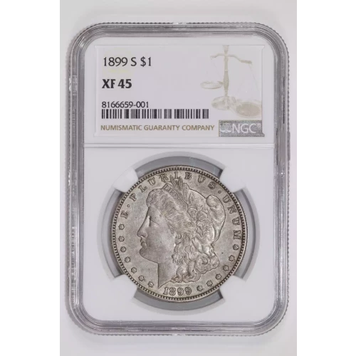 1899-S MORGAN DOLLAR NGC XF45 (2)