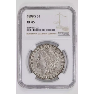 1899-S MORGAN DOLLAR NGC XF45 (2)