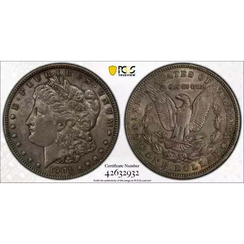 1901 MORGAN DOLLAR PCGS AU53 (2)