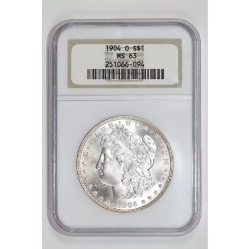 1904-O MORGAN DOLLAR NGC MS63