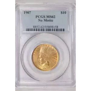 1907 $10 No Motto