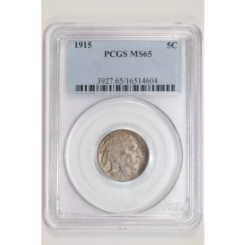 1915 BUFFALO NICKEL PCGS MS65 (2)