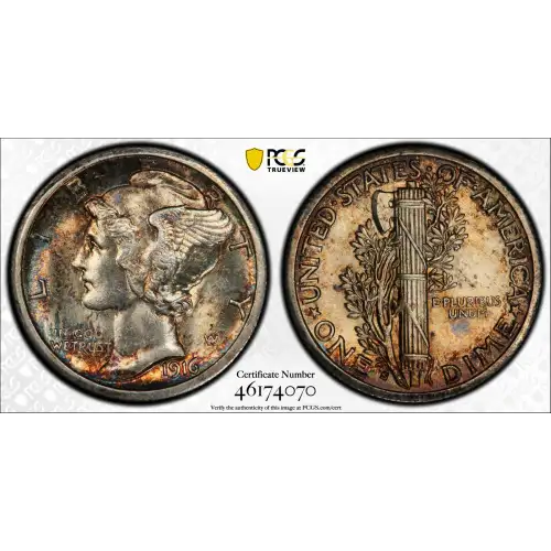 1916-S 10C Mercury, FB
