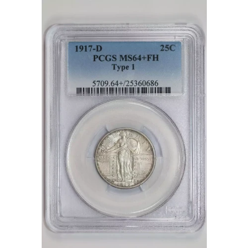 1917-D 25C Type 1, FH