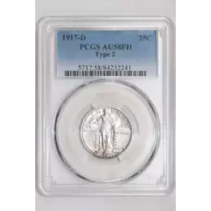 1917-D 25C Type 2, FH (2)