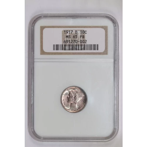 1917-D MERCURY DIME NGC MS65 FB (2)