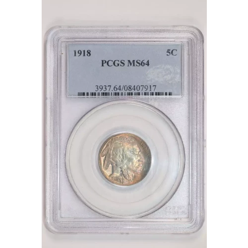 1918 BUFFALO NICKEL PCGS MS64 (2)