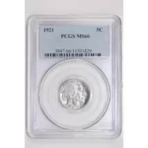 1921 BUFFALO NICKEL PCGS MS66 (2)