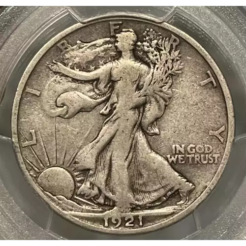 1921-S WALKING LIBERTY HALF DOLLAR PCGS VF25 CAC - VERY PQ! 
 (2)