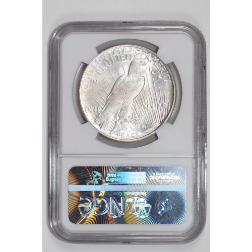 1923-D PEACE DOLLAR NGC MS62 KENNEDY COLLECTION (2)