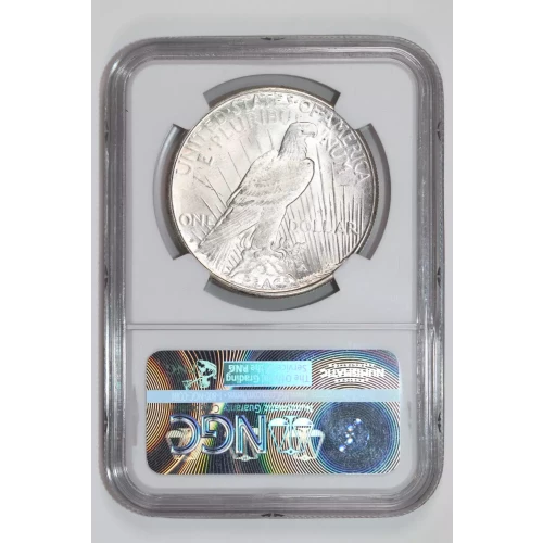 1923-S PEACE DOLLAR NGC MS62 KENNEDY COLLECTION