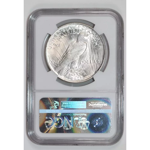 1924 PEACE DOLLAR NGC MS62 KENNEDY COLLECTION