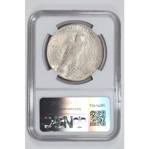 1925-S PEACE DOLLAR NGC MS62