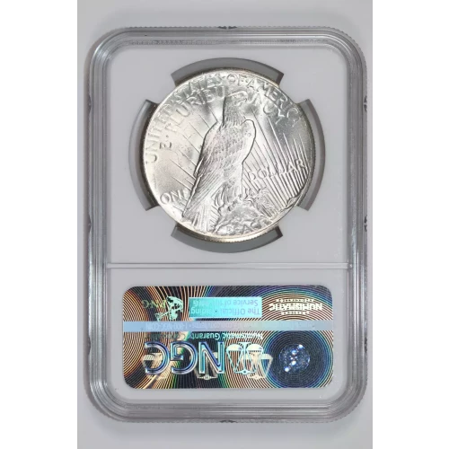 1927 PEACE DOLLAR NGC MS62 KENNEDY COLLECTION (2)