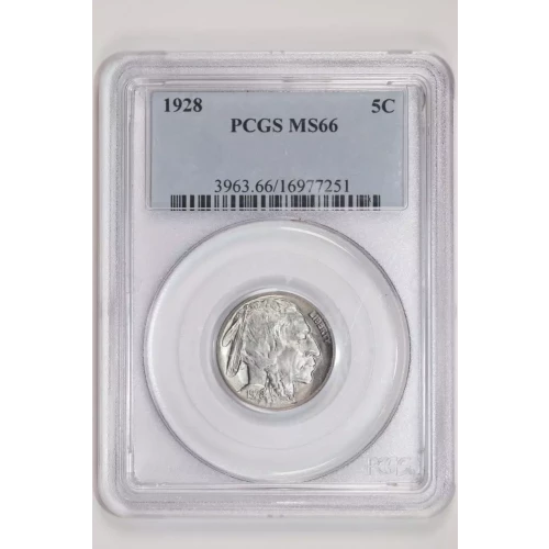 1928 BUFFALO NICKEL PCGS MS66