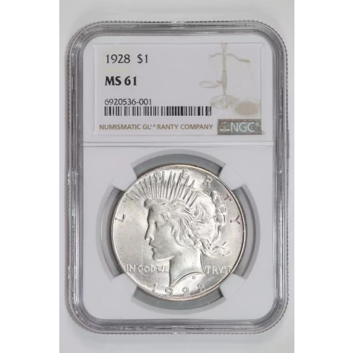 1928 PEACE DOLLAR NGC MS61 (2)