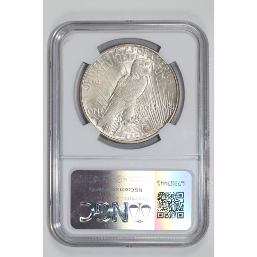 1934-D PEACE DOLLAR NGC AU58 (2)